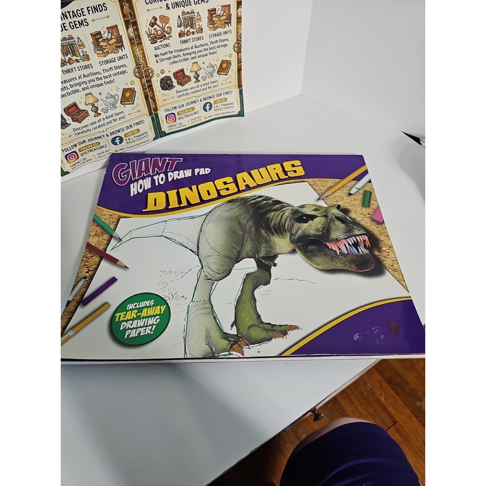 NEW Giant How to Draw Pad:‎ Dinosaurs Step-by-step Instructions